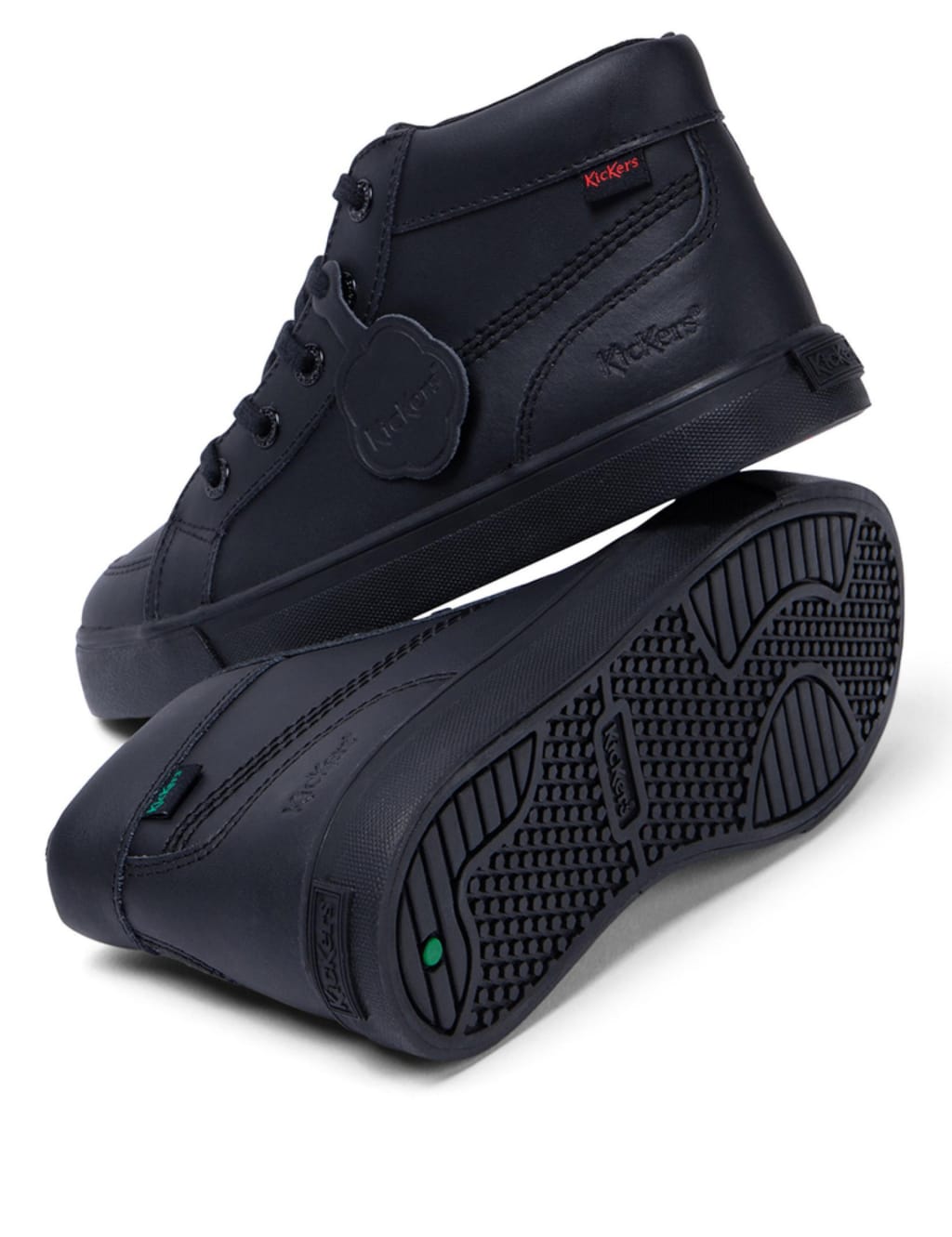 Kids' Leather High Top School Shoes image 2