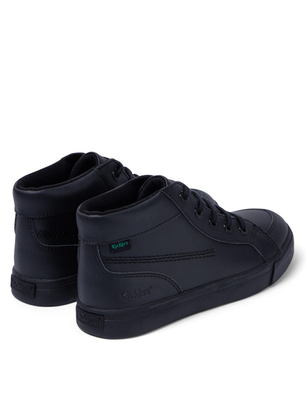 Kids' Leather High Top School Shoes image 3