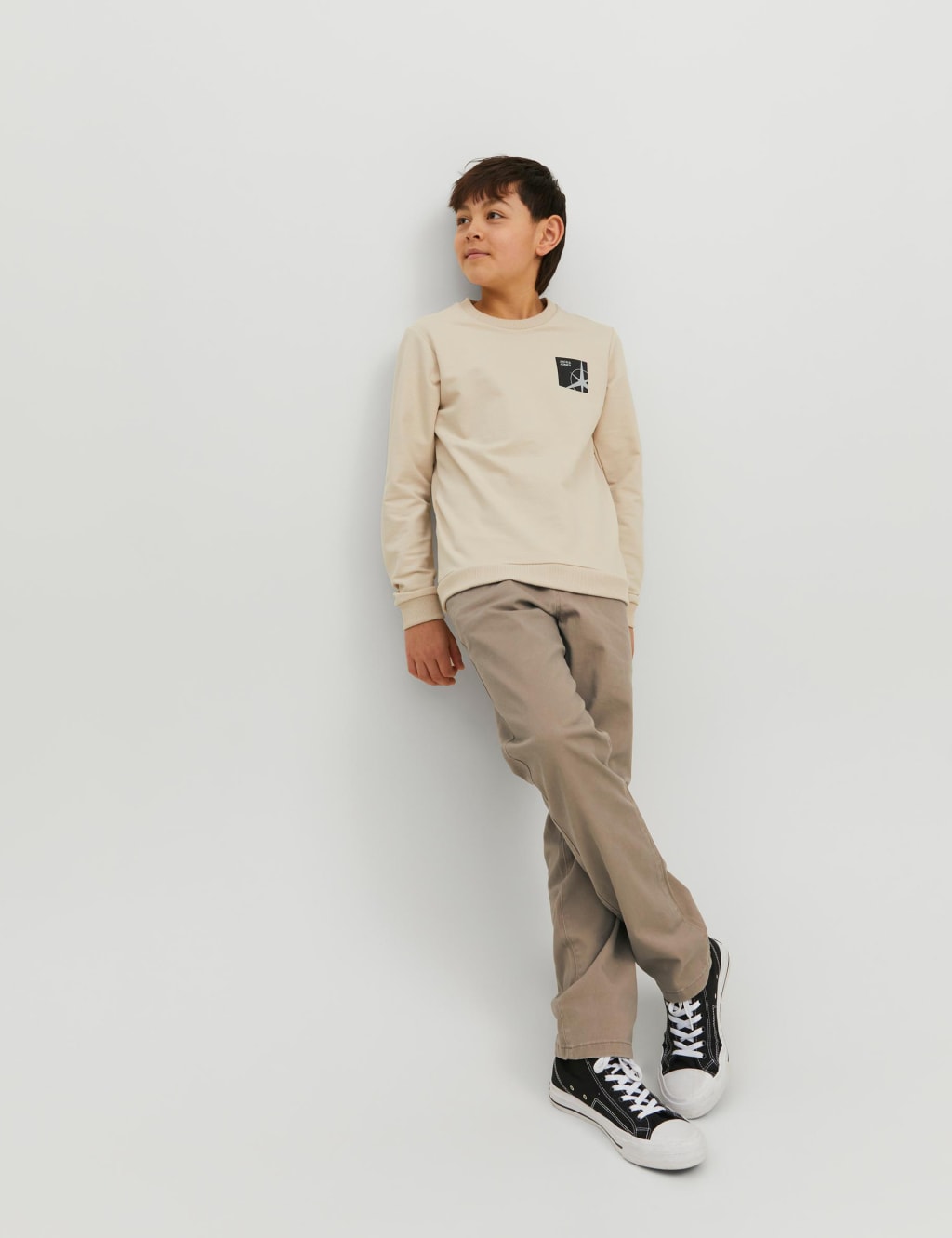 Boys hot sale cream chinos