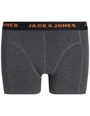 M&S Jack & Jones Junior Boys 5pk Cotton Rich with Stretch Trunks (8-16 Yrs)