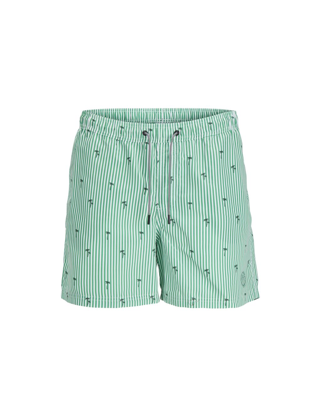 Striped Palm Print Swim Shorts (8-16 Yrs)