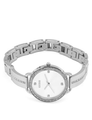 M&S Womens Guess Bellini Metal Adjustable Strap Watch