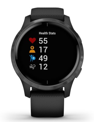 Garmin Venu Fitness Tracker Black Silicone Smartwatch | Garmin | M\u0026S