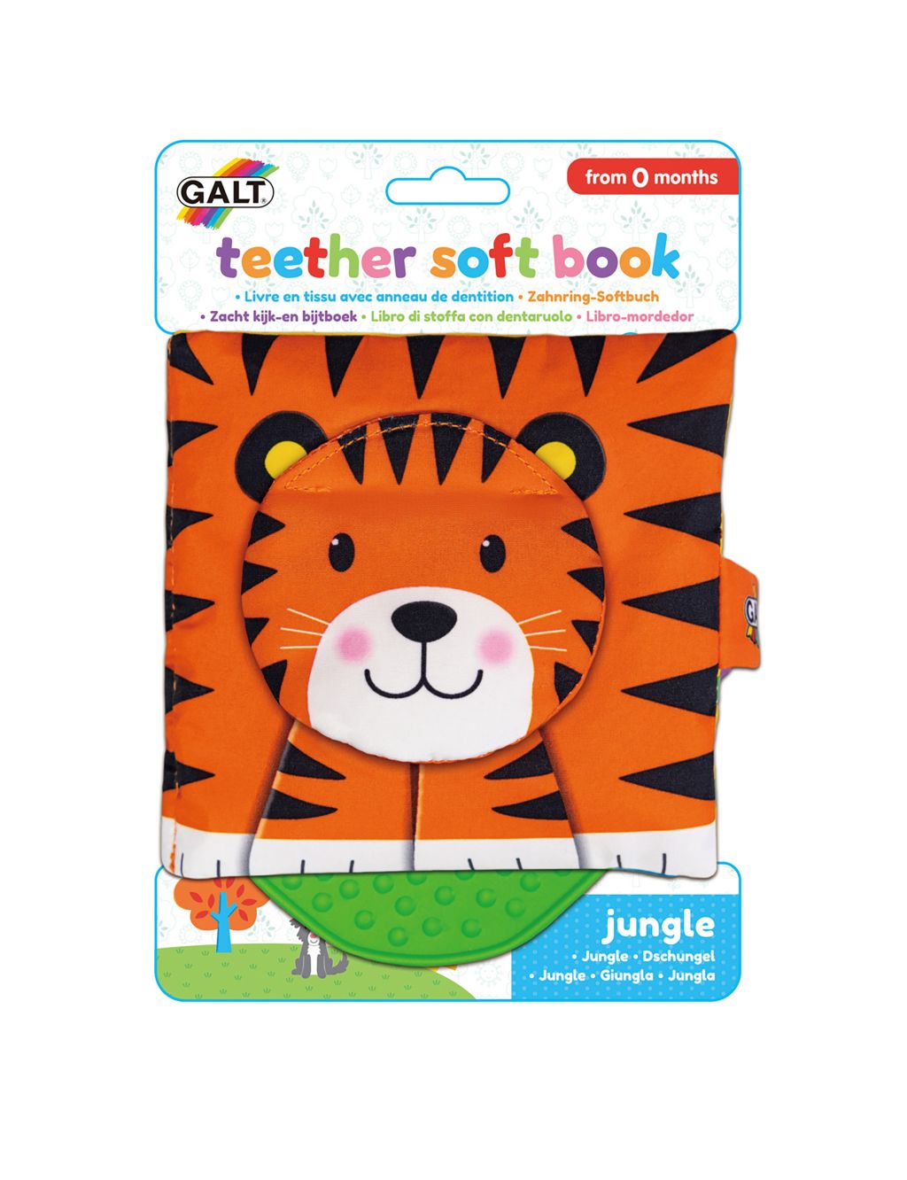 Jungle Teether Soft Book (0-36 Mths) image 1
