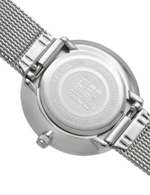 M&S Womens Storm Selina Blue Stainless Steel Bracelet Watch