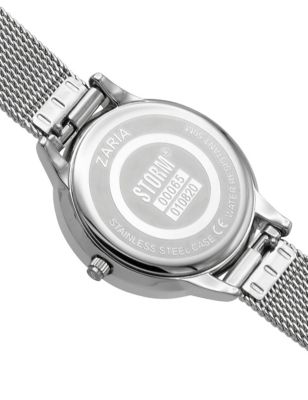 M&S Womens Storm Zaria Floating Circle Stainless Steel Watch