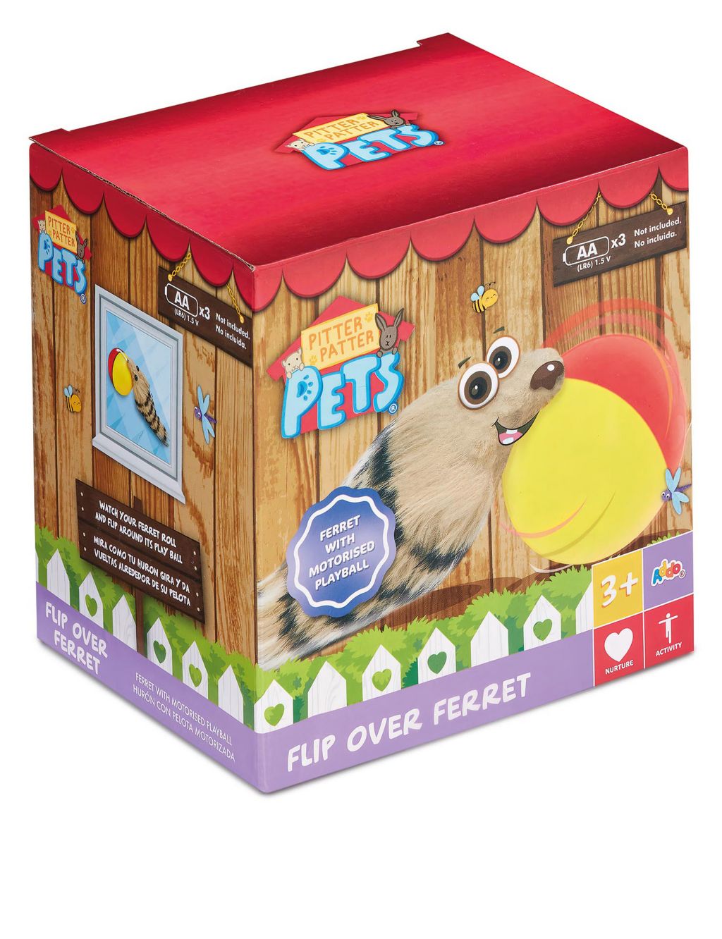 Pitter Patter Pets Flip Over Ferret Electronic Pet (3+ Yrs) image 1