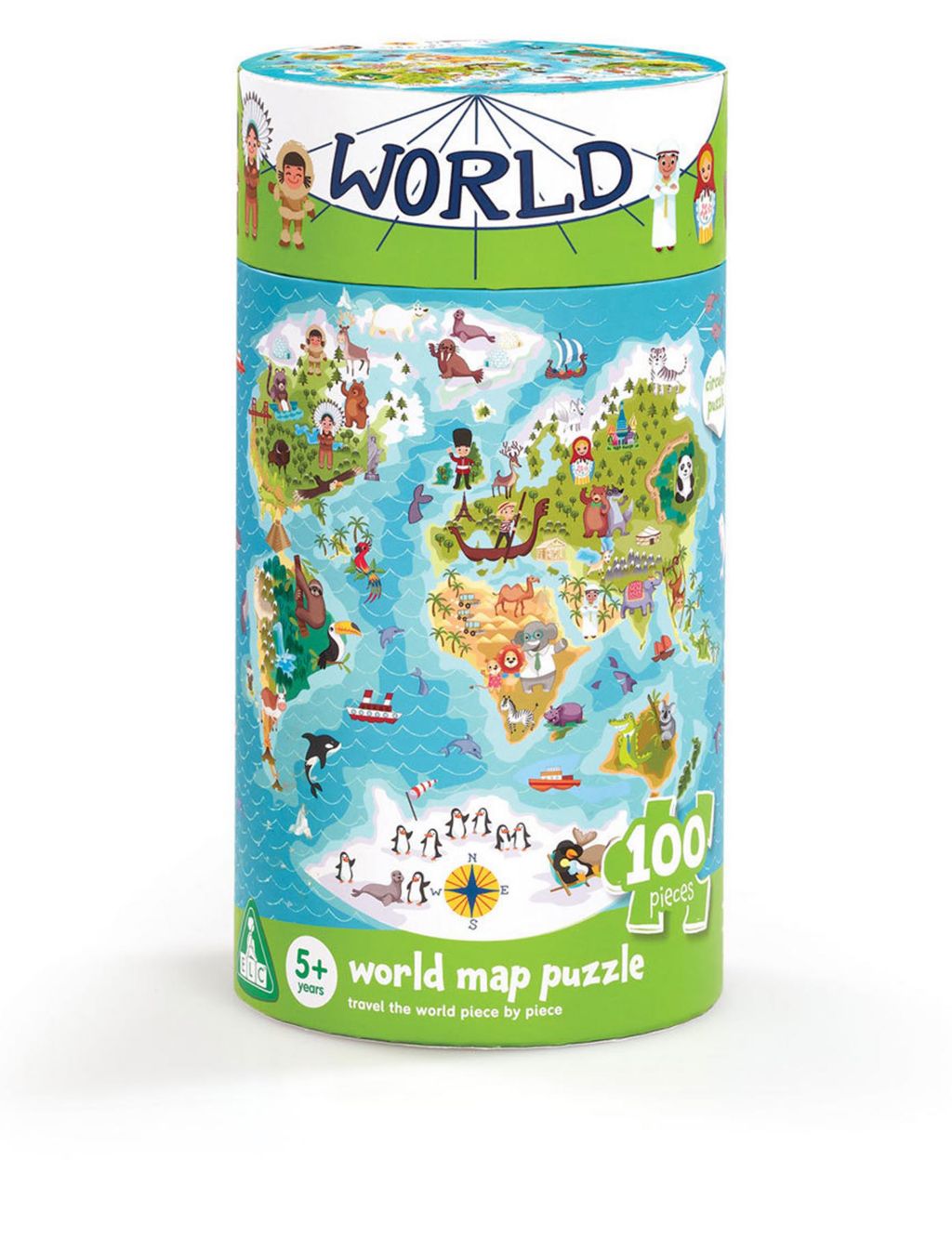 World Map Puzzle (5+ Yrs)