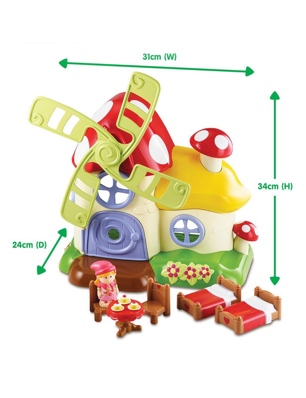 Happyland Fairy Tale Magical Windmill House (2-5 Yrs) image 5
