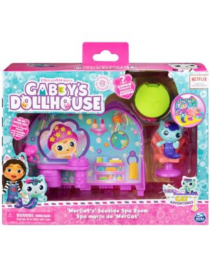 Gabby'S Dollhouse MerCat's Seaside Spa Room Playset (3-6 Yrs)