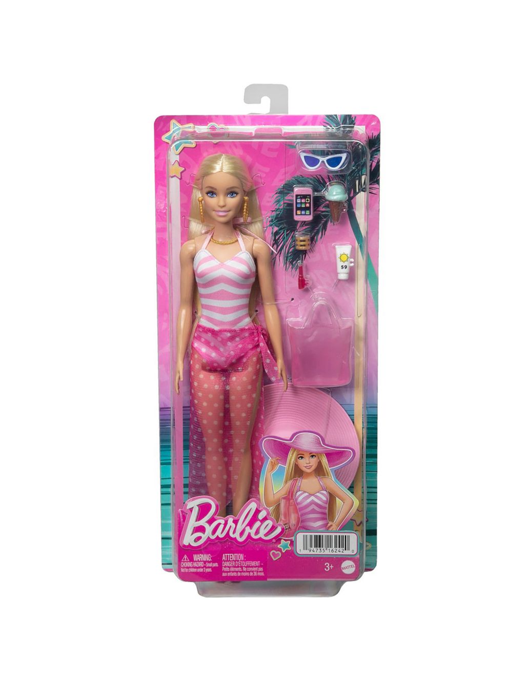Beach Day Barbie™ Doll (3+ Yrs)