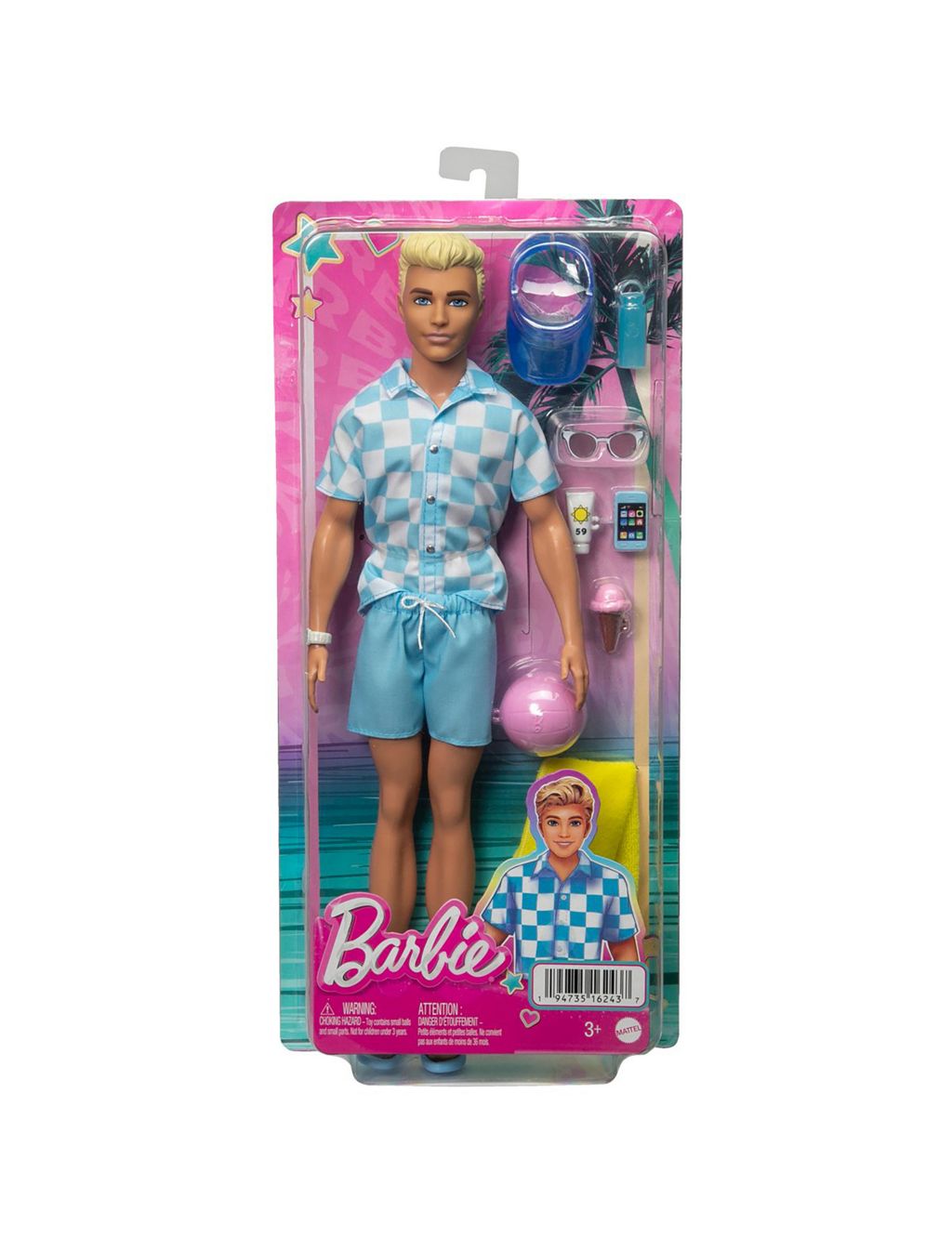Barbie™ Beach Day Ken Doll (3-6 Yrs)