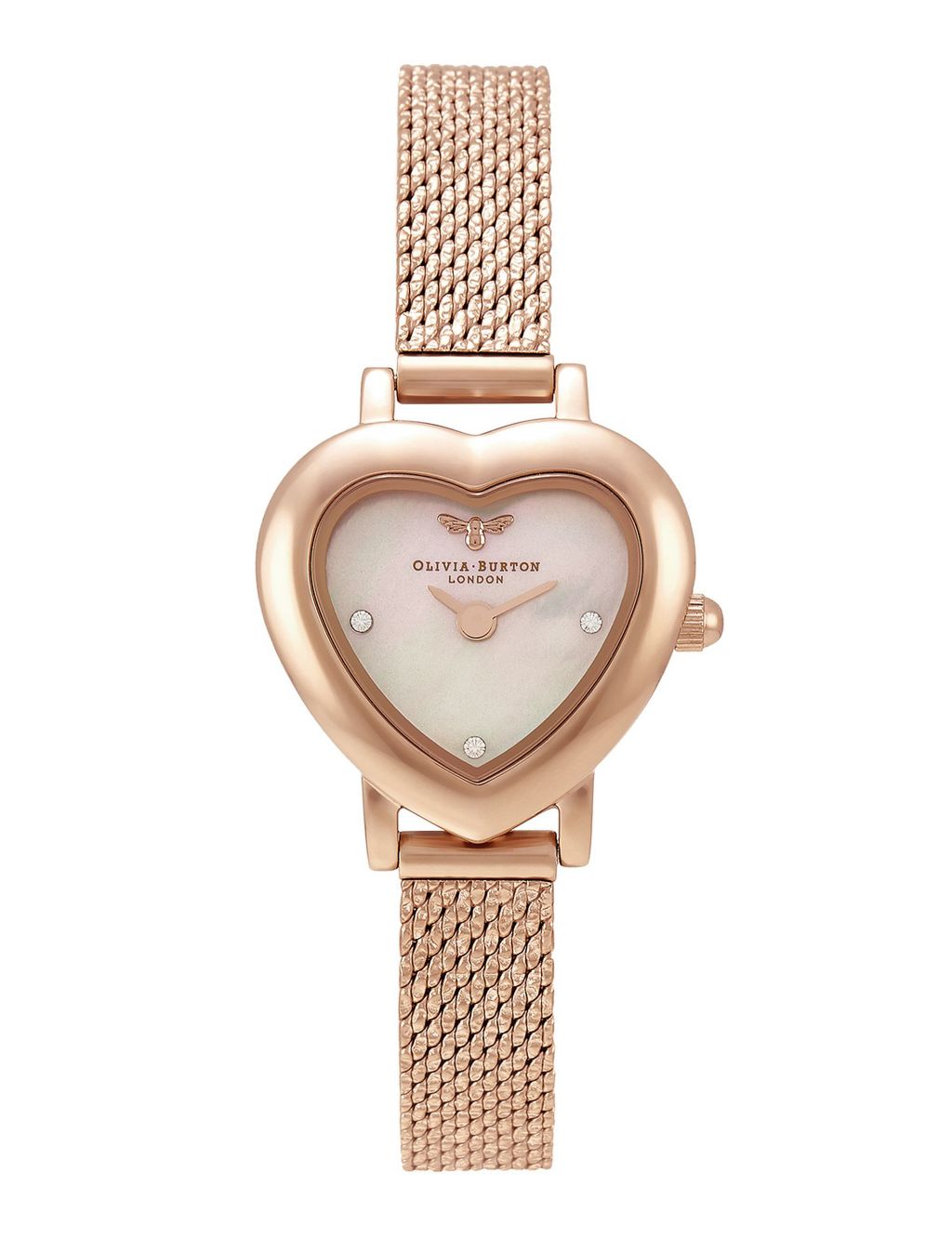 Olivia Burton Mini Heart Rose Gold Watch image 1