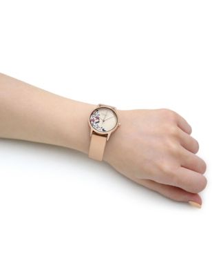 M&S Womens Radley Champagne Leather Watch