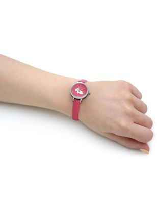 M&S Womens Radley Pink Leather Analogue Quartz Watch