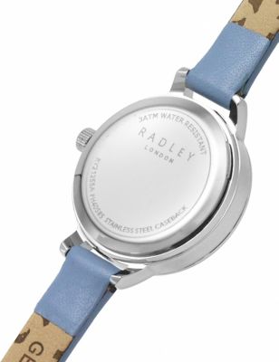M&S Womens Radley Blue Leather Analogue Quartz Watch