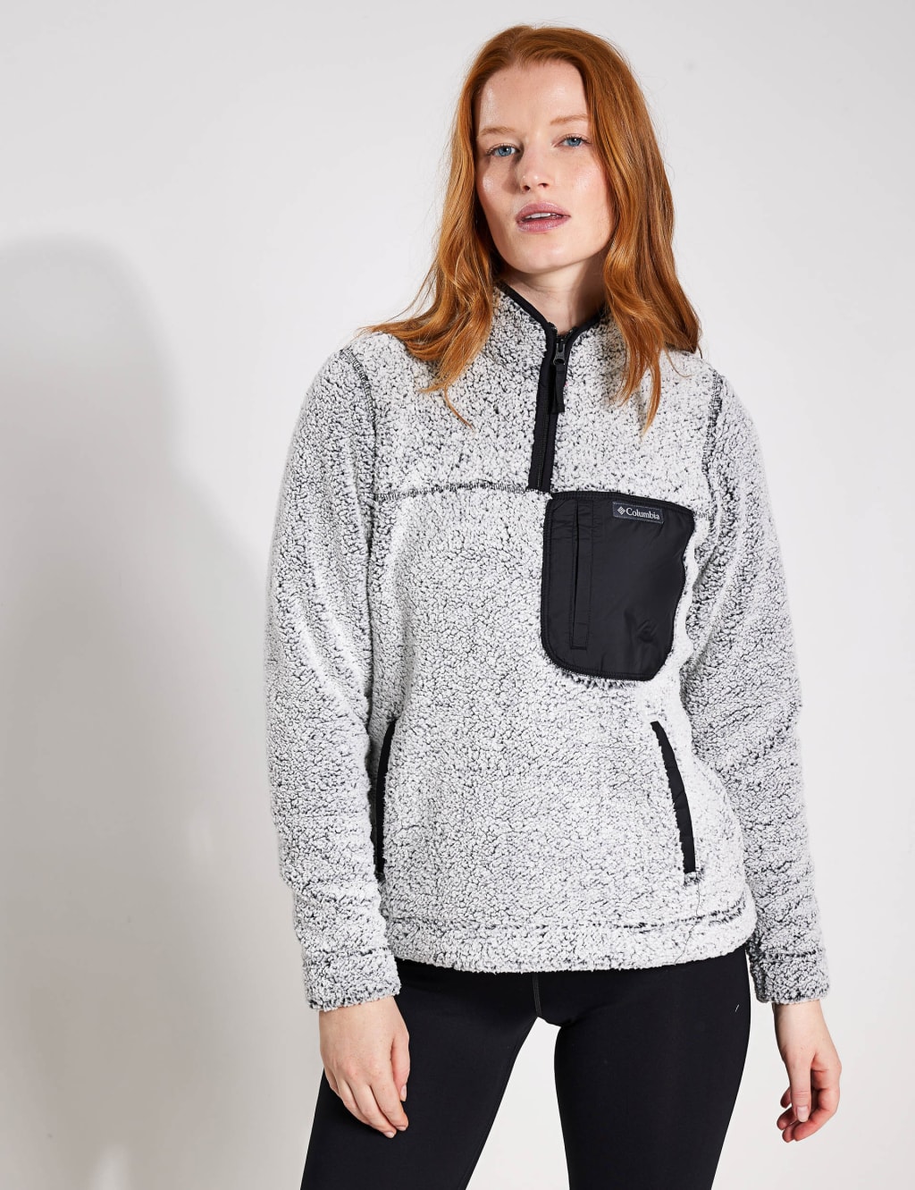 Womens plus columbia fleece sale jacket