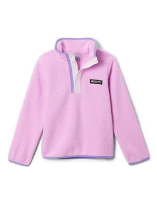 Columbia Girl's Helvetia Half Snap Fleece Top (4-16 Yrs) - 6-7 Y - Pink, Pink