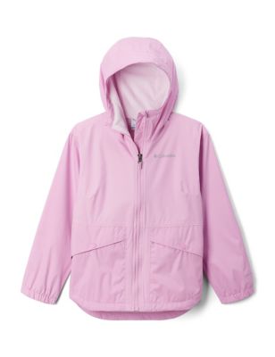Columbia Girl's Rainy Trails Fleece Lined Jacket (4-16 Yrs) - 6-7 Y - Pink, Pink