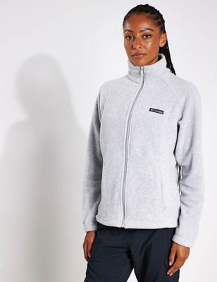 Columbia Womens Benton Springs Zip Up Fleece Jacket - XL - Grey, Grey