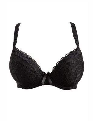 Buy Pour Moi Black Non Padded Constance Padded Push Up Bra from