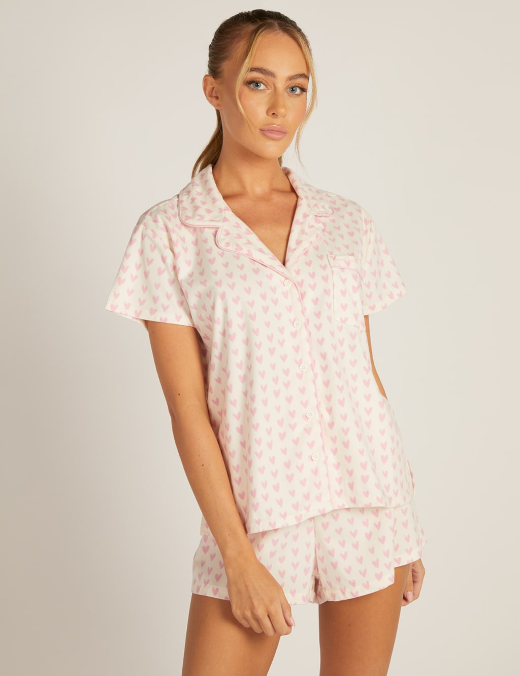 Heart Print Shortie Set image 1