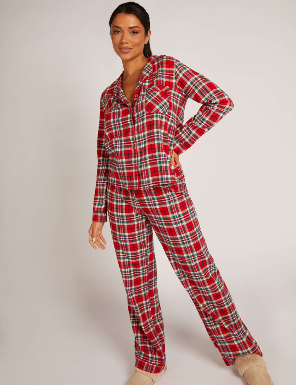 Cotton Rich Checked Pyjama Set image 1
