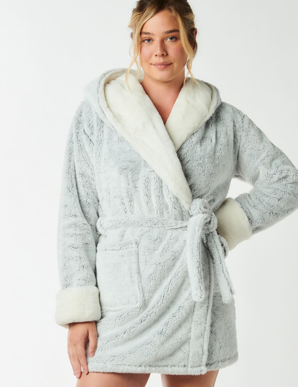 Koala Hooded Short Dressing Gown image 1