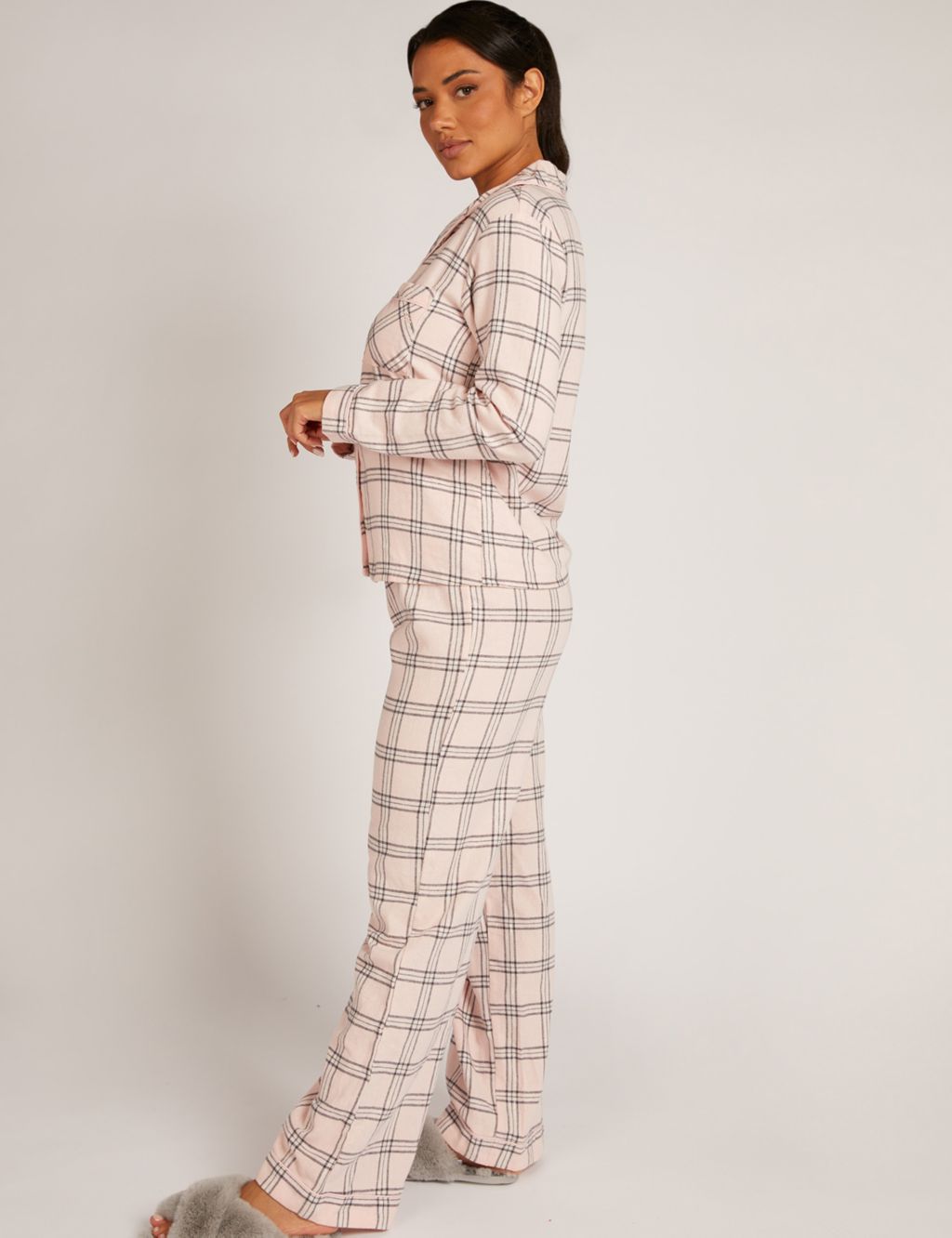 Cotton Rich Checked Pyjama Set image 2
