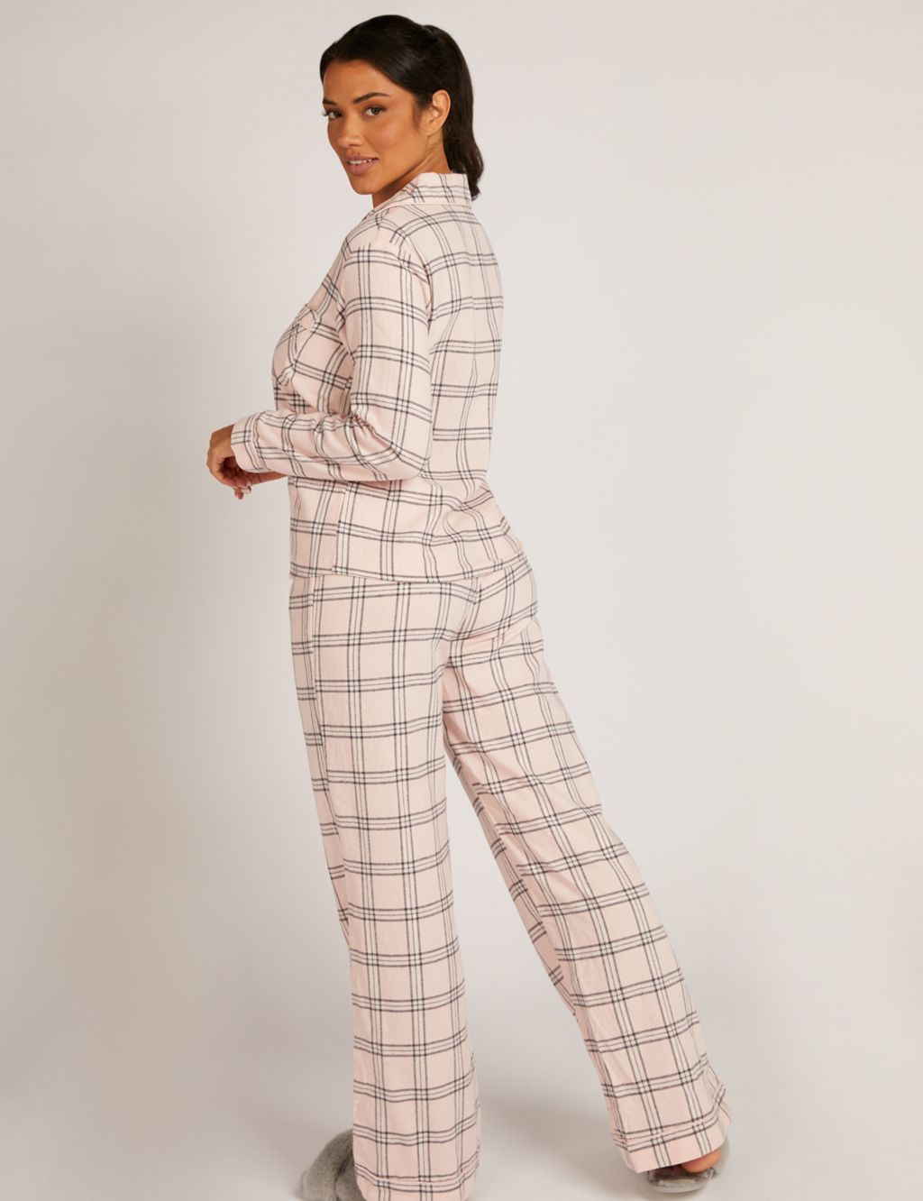 Cotton Rich Checked Pyjama Set image 3