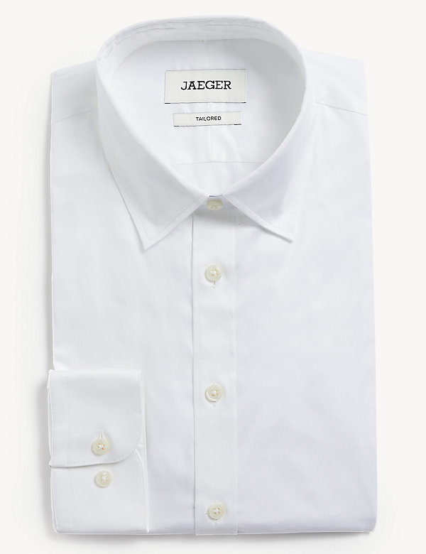 Tailored Fit Pure Cotton Twill Shirt - KW