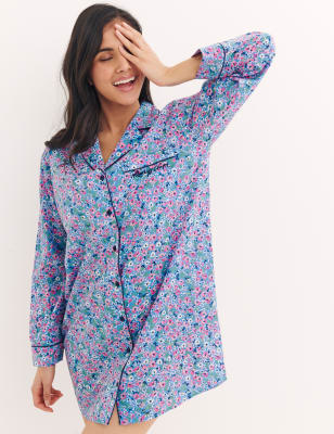 

Nobody's Child Camisón 100% algodón floralWomens - Purple Mix, Purple Mix