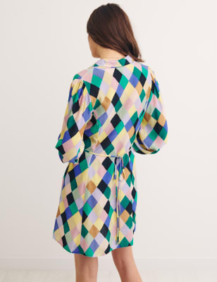 

Womens Nobody's Child Geometric Print Mini Shirt Dress - Multi, Multi