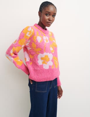 

Womens Nobody's Child Pullover mit Rundhalsausschnitt und Blumenmuster - Multi, Multi
