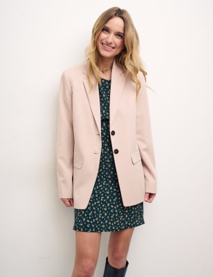 

Womens Nobody's Child Single Breasted Blazer - Cream, Cream