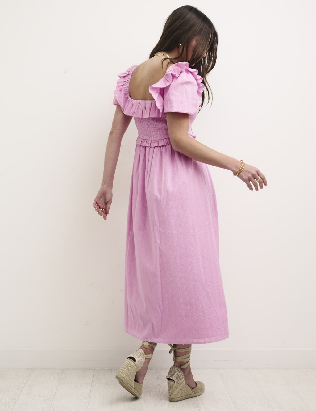 Organic Cotton Midi Waisted Dress image 2