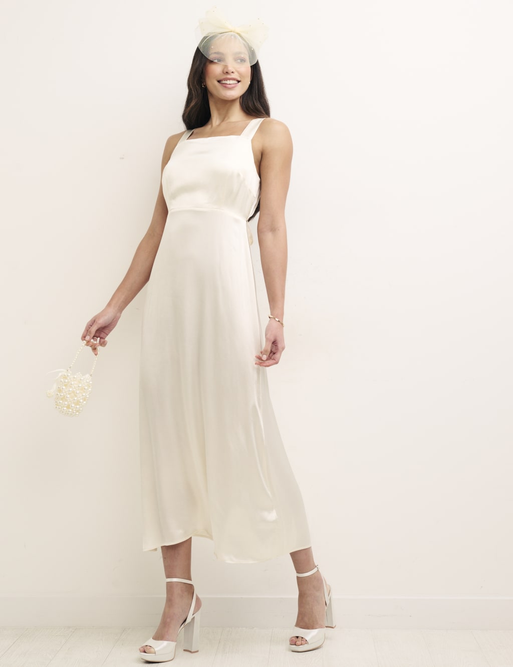Square Neck Midi Tea Dress image 1