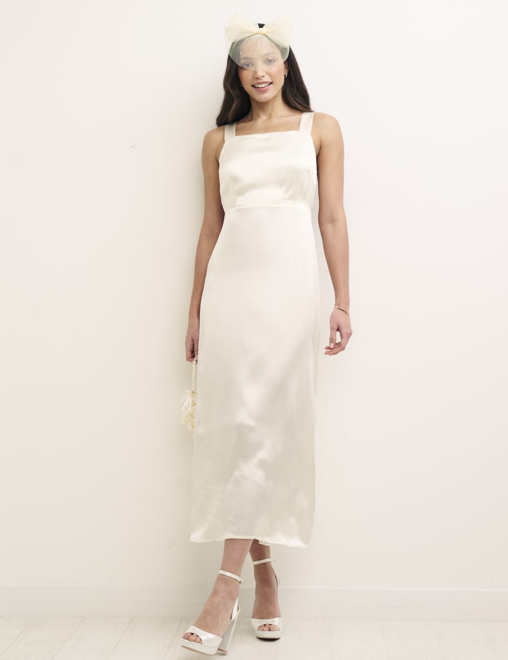 Square Neck Midi Tea Dress image 5