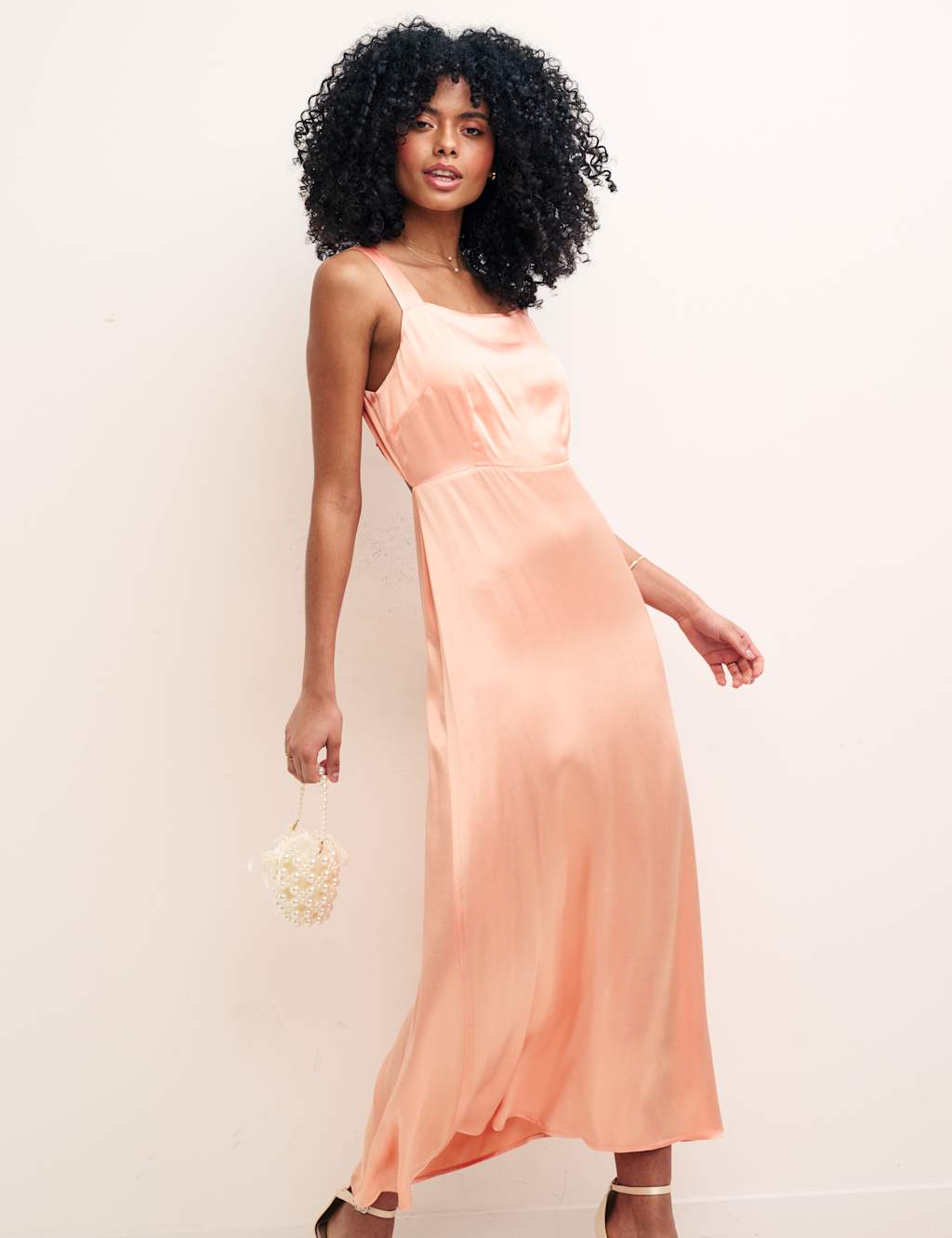 Square Neck Tie Detail Maxi Tea Dress image 5