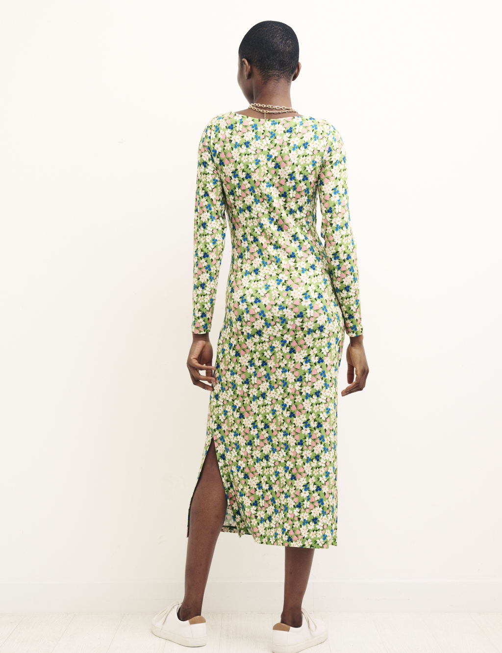 Floral Midaxi Bodycon Dress image 2