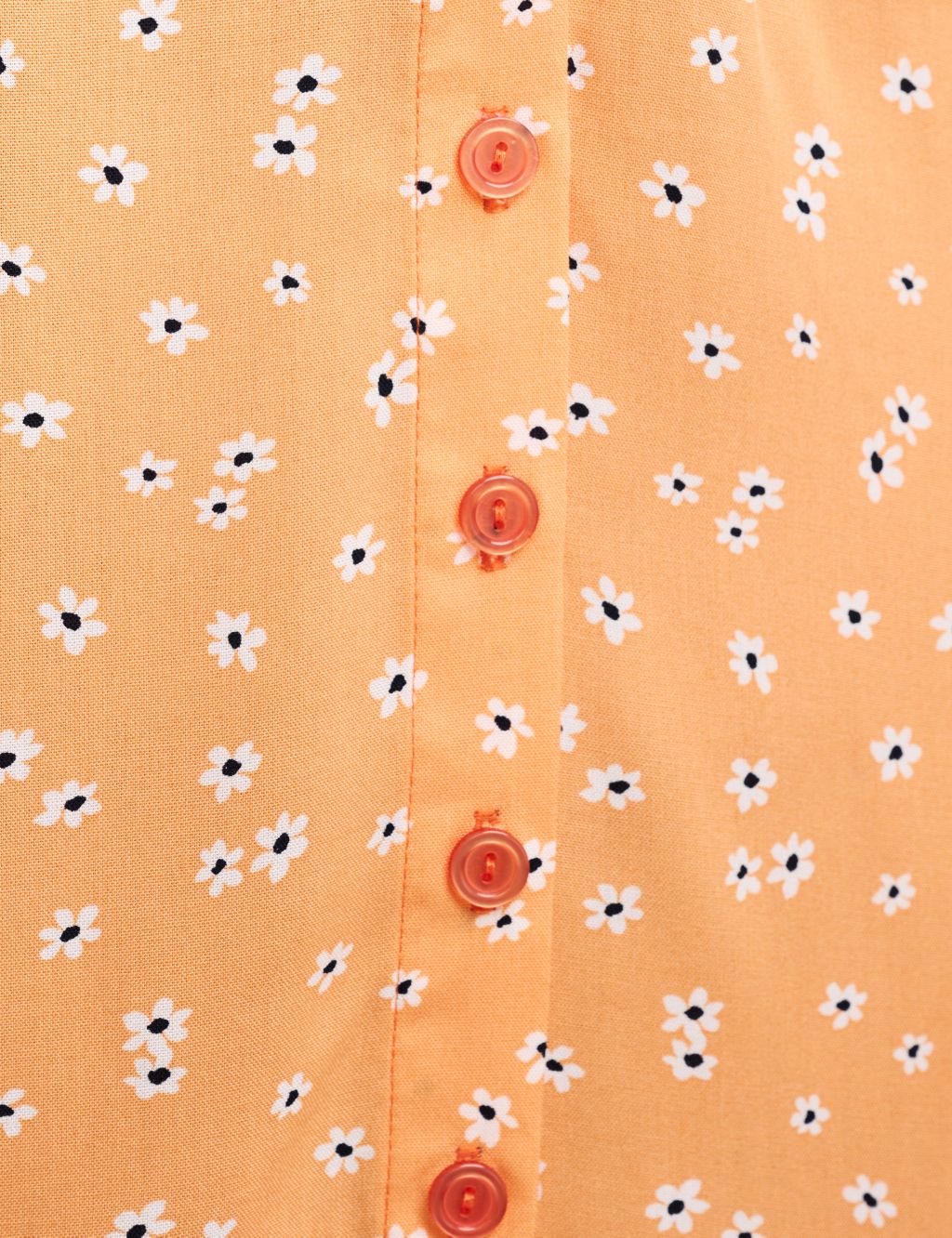 Floral V-Neck Button Through Mini Tea Dress image 5