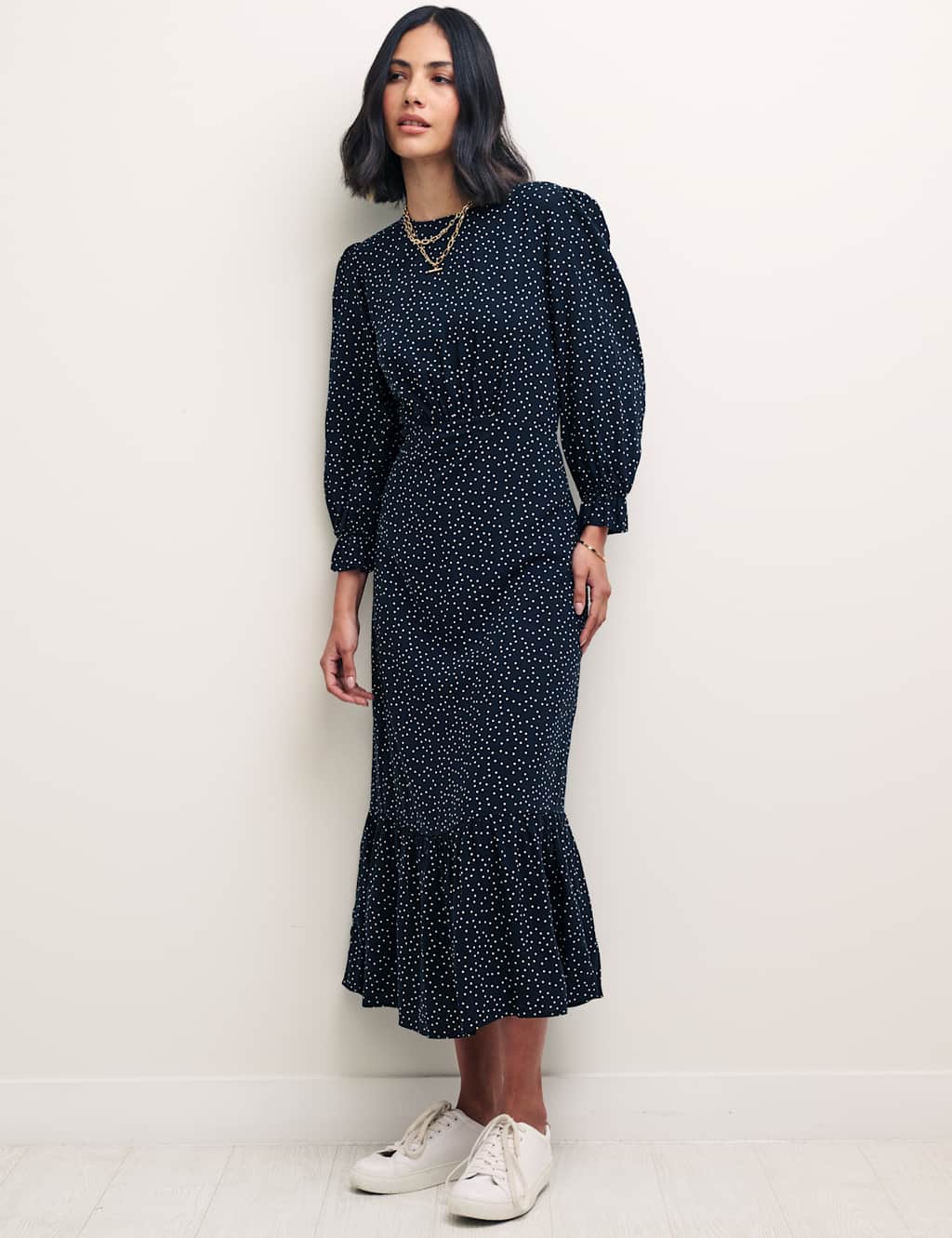 Polka Dot Midi Tea Dress image 2