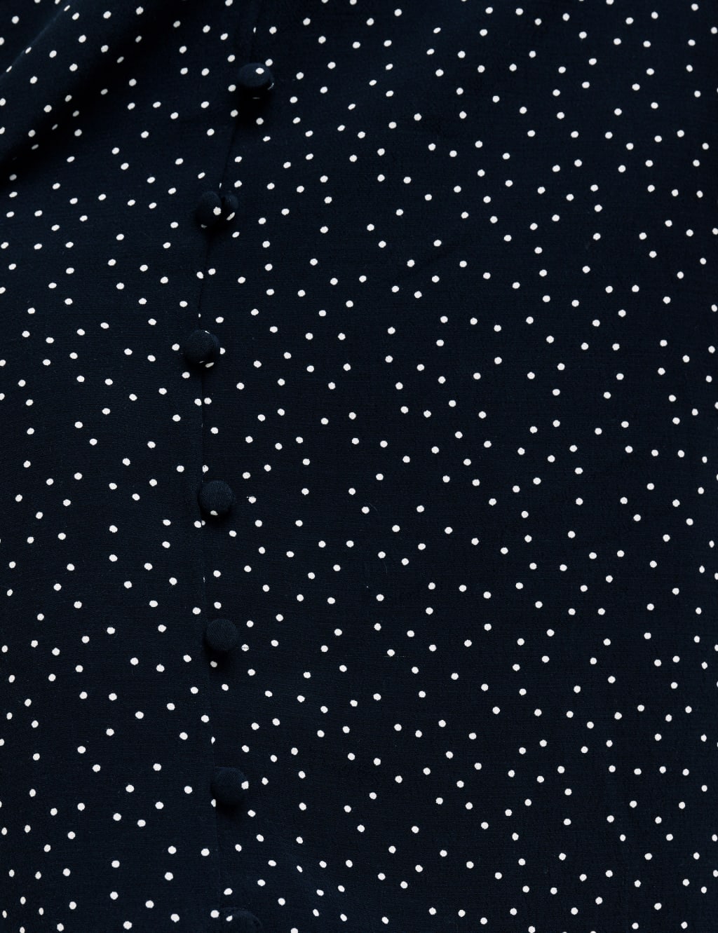 Polka Dot Button Detail Midi Slip Skirt image 5