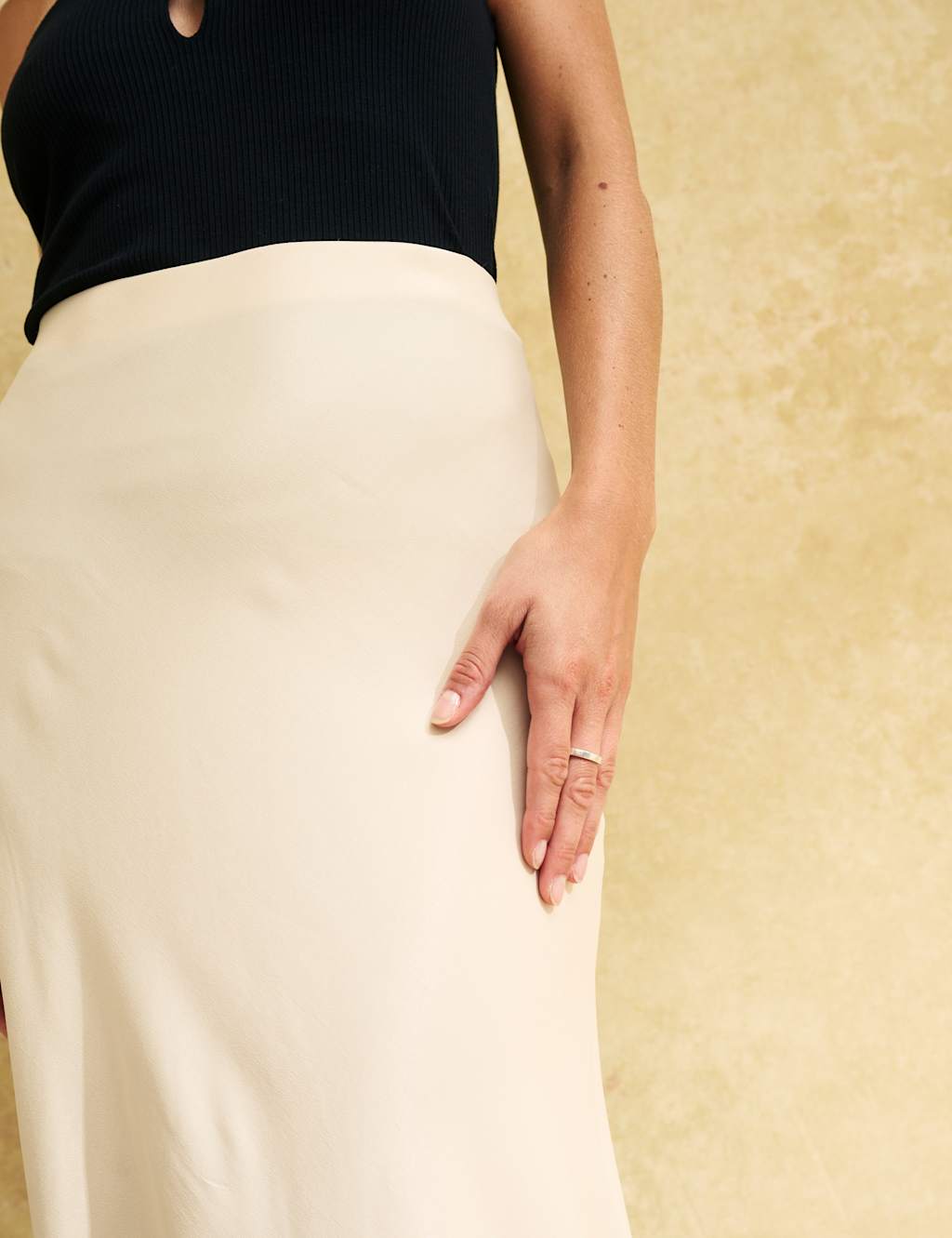 Midi Slip Skirt image 3