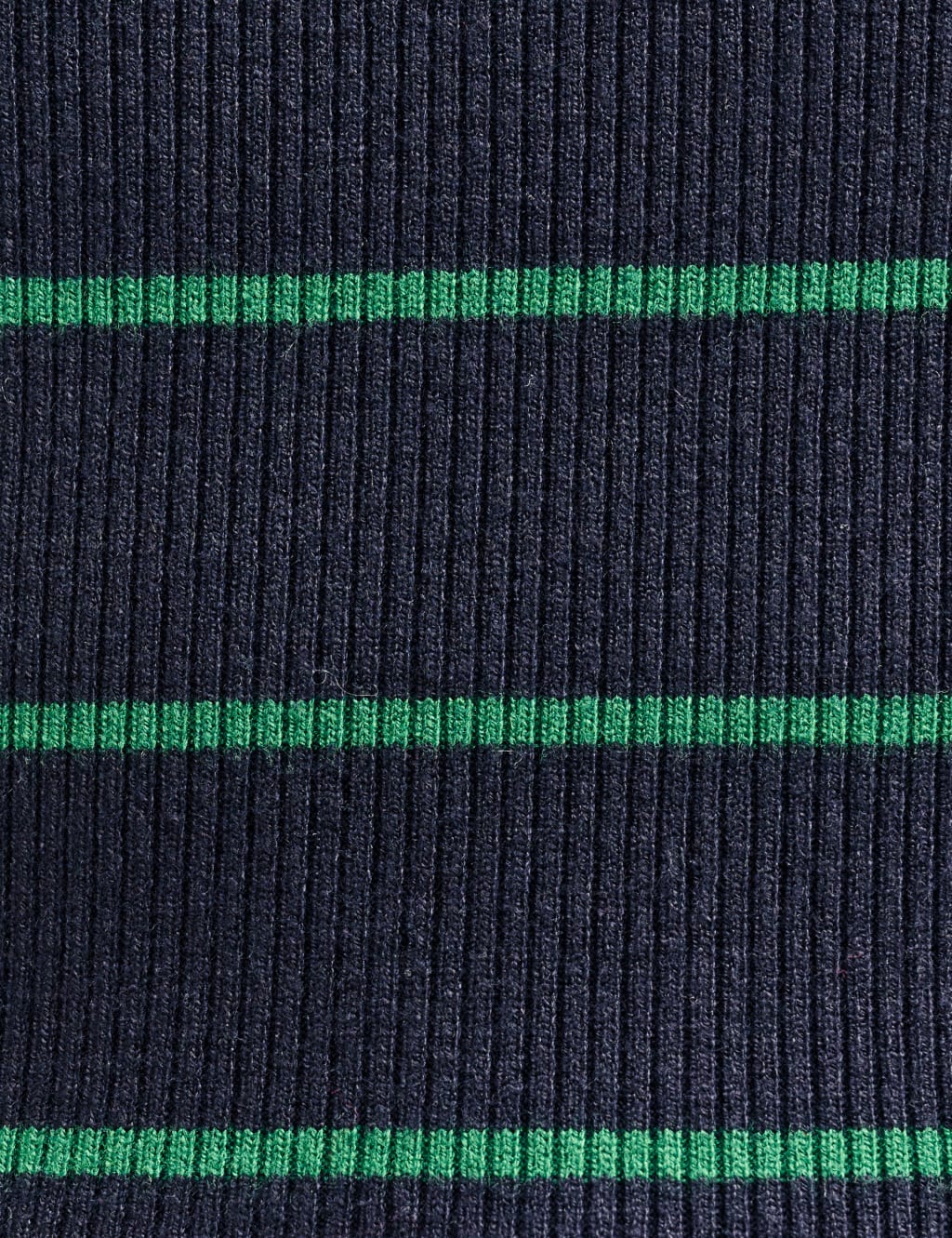 Striped Ribbed Crew Neck Knitted Top image 4
