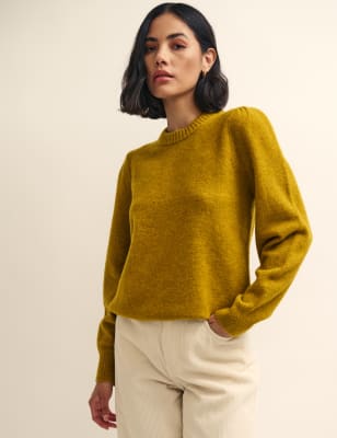 

Womens Nobody's Child Crew Neck Jumper - Yellow, Yellow