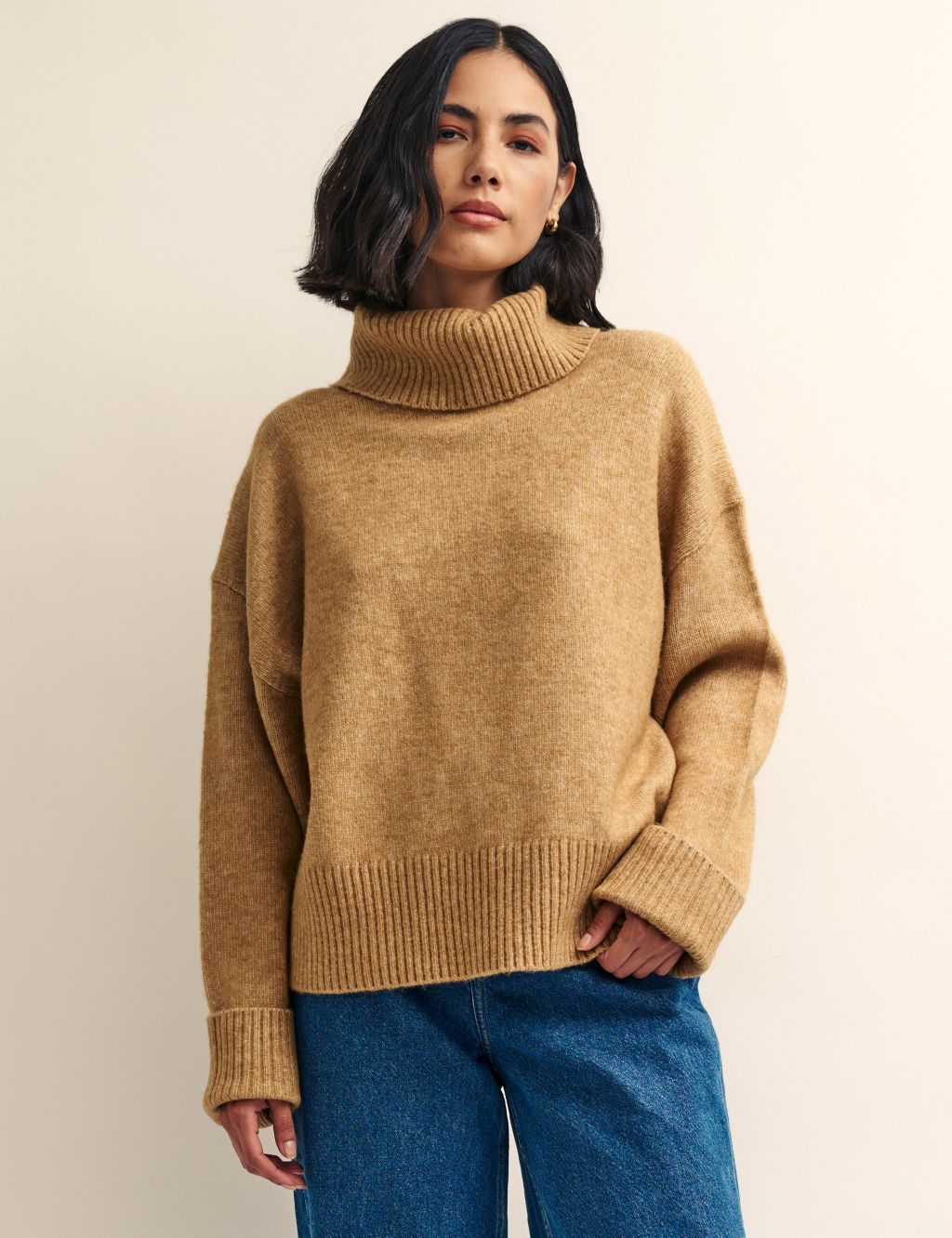Roll Neck Jumper with Wool image 2