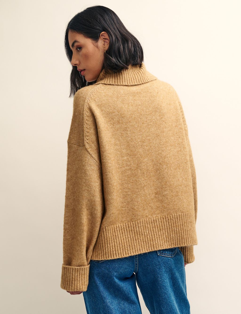 Roll Neck Jumper with Wool image 4