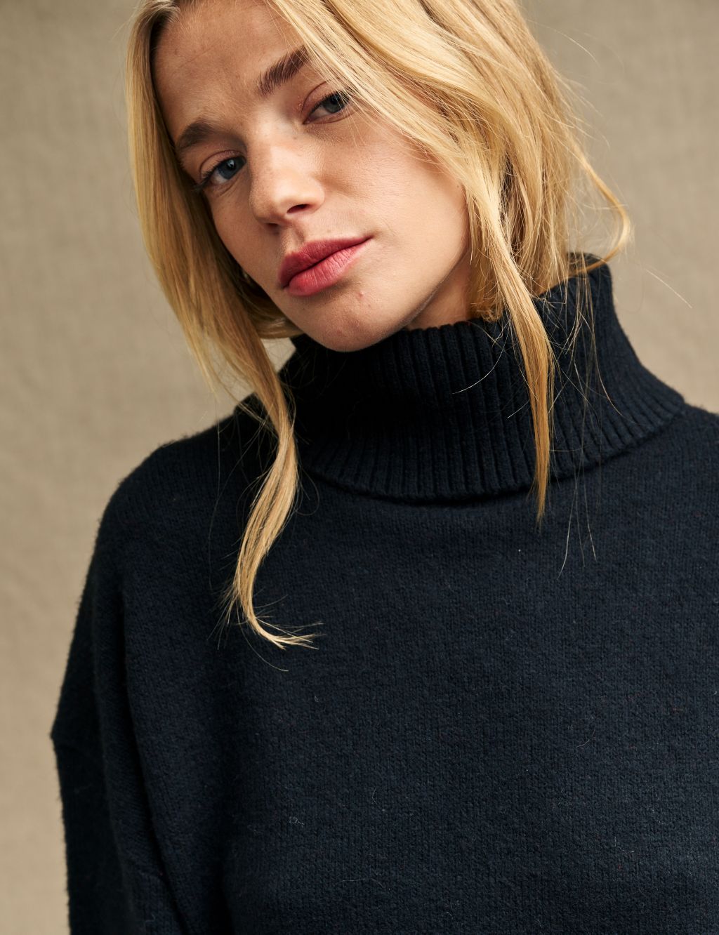 Roll Neck Jumper with Wool image 2