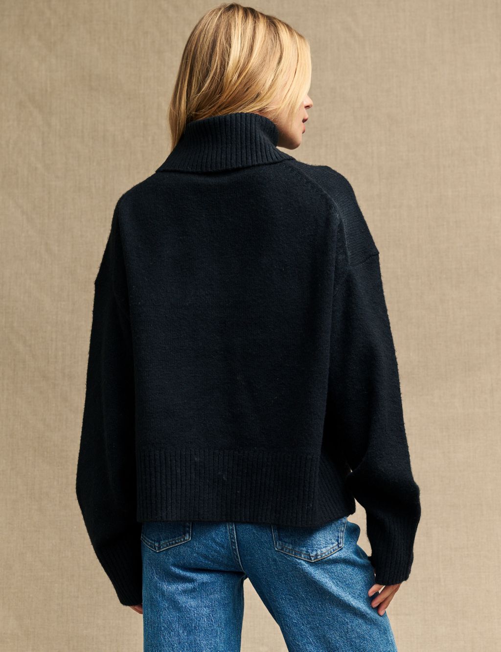 Roll Neck Jumper with Wool image 3